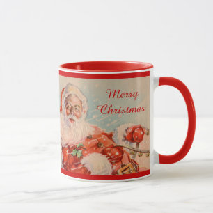 Santas Weihnachtsmann-Schlittenfahrt-Feiertagsbech Tasse
