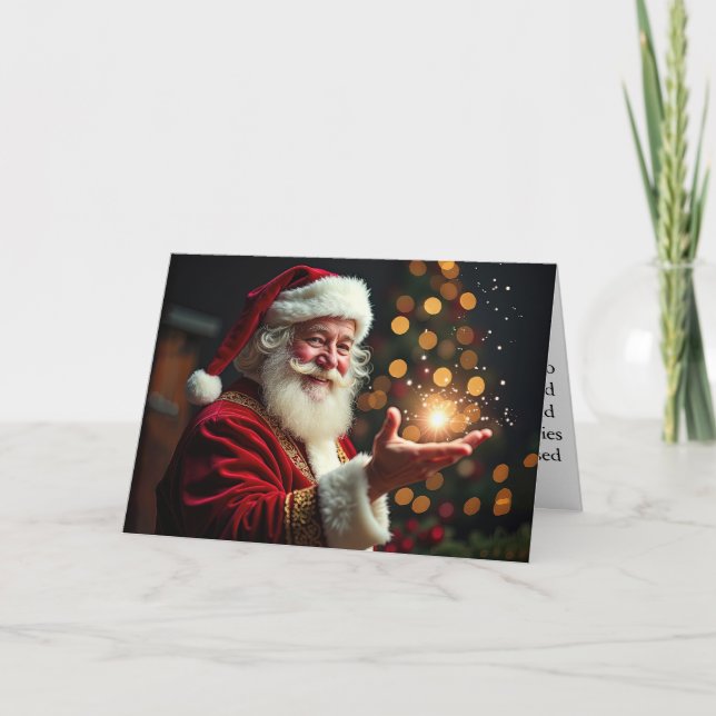 Santas Weihnachtszauber Karte (Vorderseite)