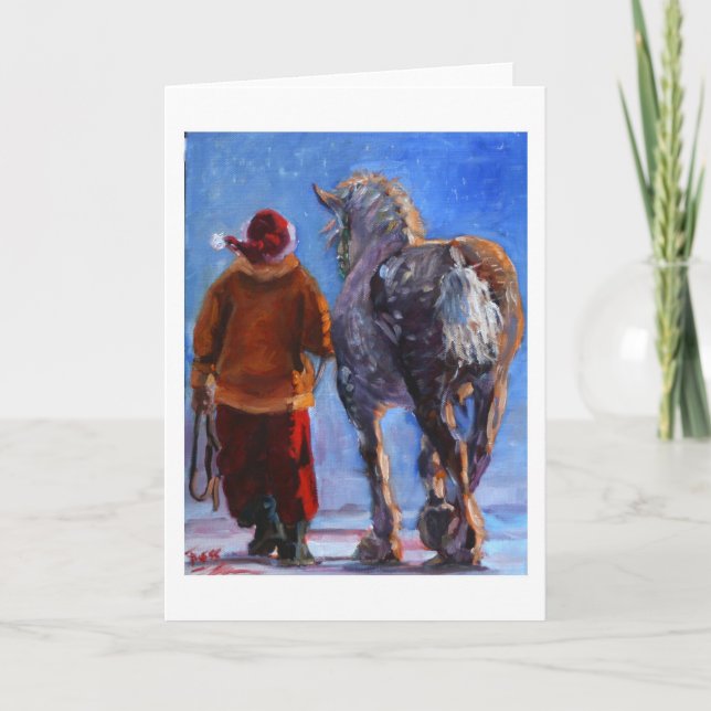 Santa's Wheeler von S. Fuess Feiertagskarte (Vorderseite)