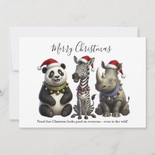 Santas wilde Dreierbande Feiertagskarte