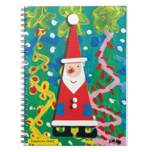 Santas Winter Wonderland - Kinderkunst für CHOC Notizblock