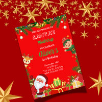 Santa's Workshop Geburtstagseinladung | Weihnachte