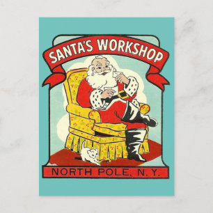 Santa's Workshop, Nordpol N.Y. - Postkarte