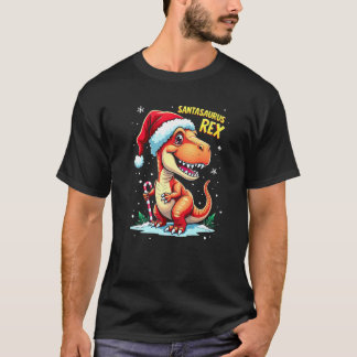 Santasaurus Rex Lustiger Dinosaurier Weihnachten S T-Shirt