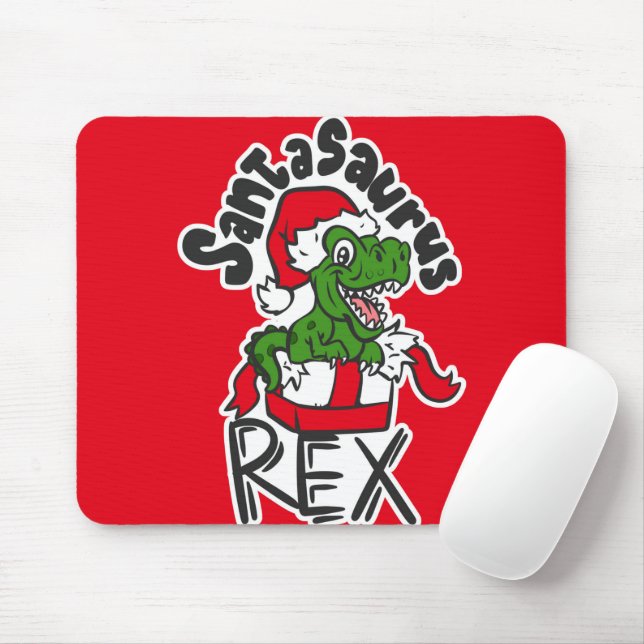 Santasaurus Rex Mousepad (Mit Mouse)