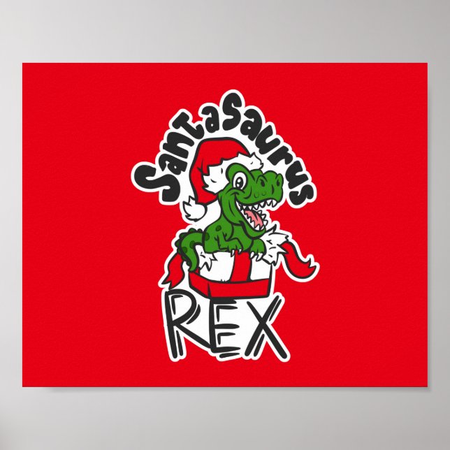 Santasaurus Rex Poster (Vorne)