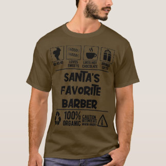 Santax27s Lieblings-Barberweihnachtsfest T-Shirt