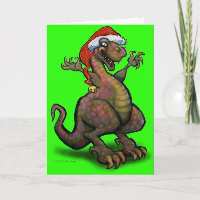 Santazilla Card Feiertagskarte (Vorderseite)