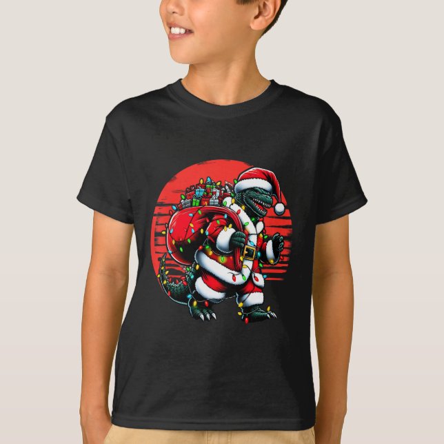 Santazilla Christmas Shirt Japanese Monster Kaiju  (Vorderseite)