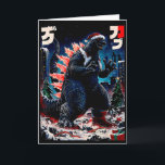 Santazilla Japanisches Monster Kaiju Dinosaurier C Karte<br><div class="desc">Santazilla Japanisches Monster Kaiju Dinosaurier Weihnachten</div>