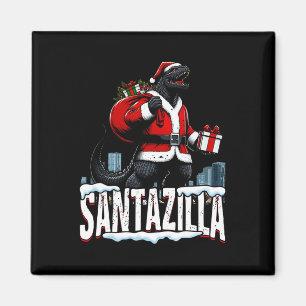 Santazilla Kaiju Santa Weihnachten japanisches Mon Magnet