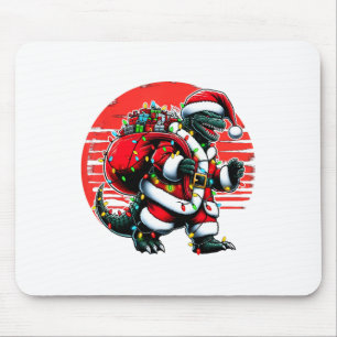 Santazilla-Weihnachtshemd japanisches Monster Kaij Mousepad
