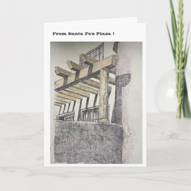 Sante Fe's Plaza Karte (Vorderseite)