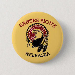 Santee Sioux Knopf Button
