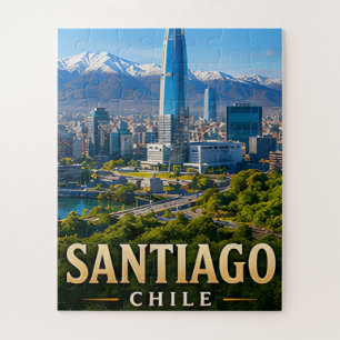 Santiago Andes-Skyline und chilenische Eleganz Puzzle