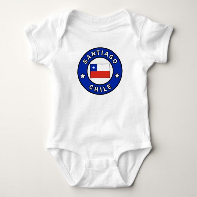 Santiago Chile Baby Strampler (Vorderseite)
