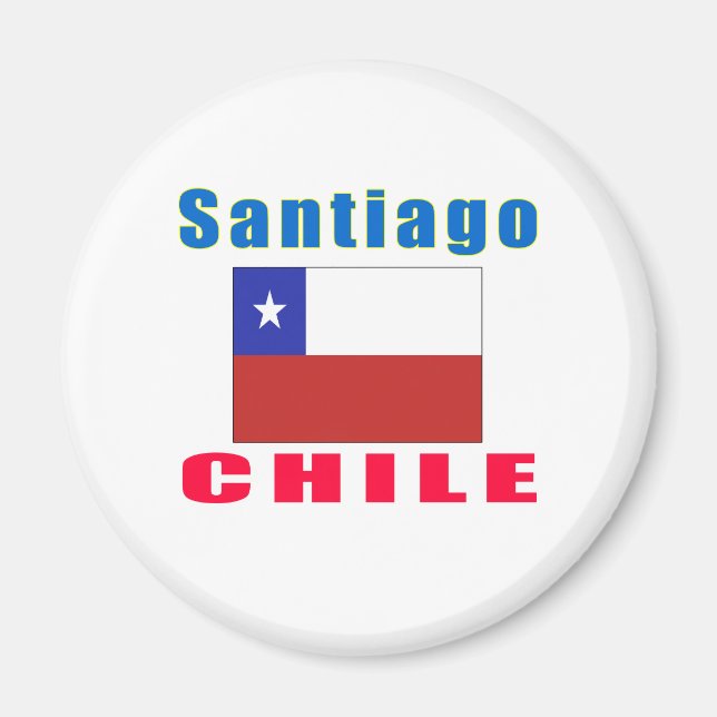 Santiago Chile Hauptstadt Designs Magnet (Vorne)