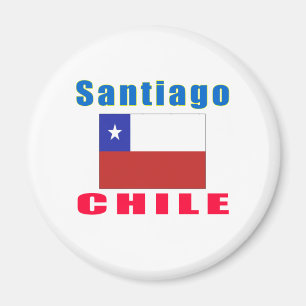 Santiago-Chile-Hauptstadtsentwürfe Magnet
