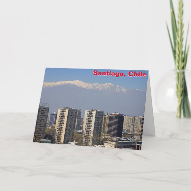 Santiago, Chile Karte (Vorderseite)