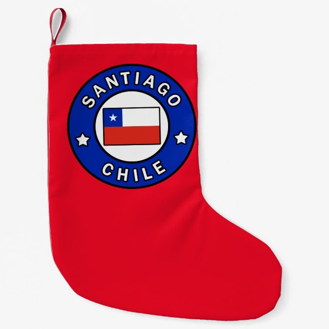 Santiago Chile Kleiner Weihnachtsstrumpf (Vorderseite)