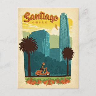 Santiago, Chile Postkarte