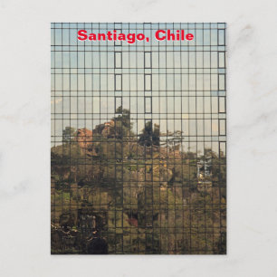 Santiago, Chile-Reflexion Postkarte