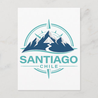 Santiago Chile Südamerika Postkarte