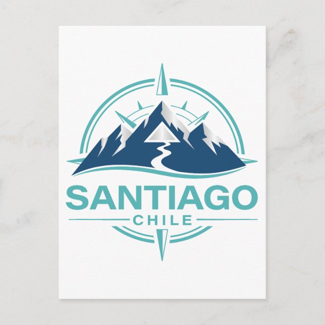 Santiago Chile Südamerika Postkarte (Vorderseite)