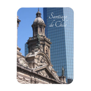 Santiago de Chile, alt und neu Magnet