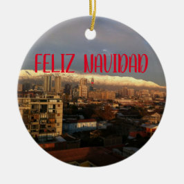 Santiago de Chile Panoramaaussicht Keramik Ornamen Ornament