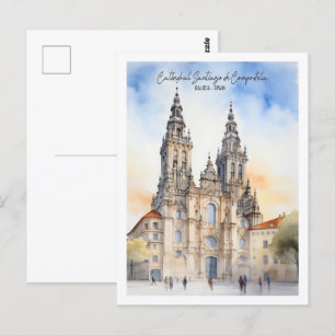 Santiago de Compostela Galicien berühmter Reiseort Postkarte
