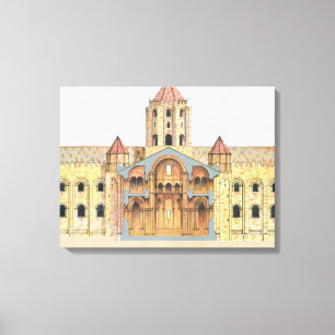 Santiago de CompostelaRomanesque Leinwanddruck