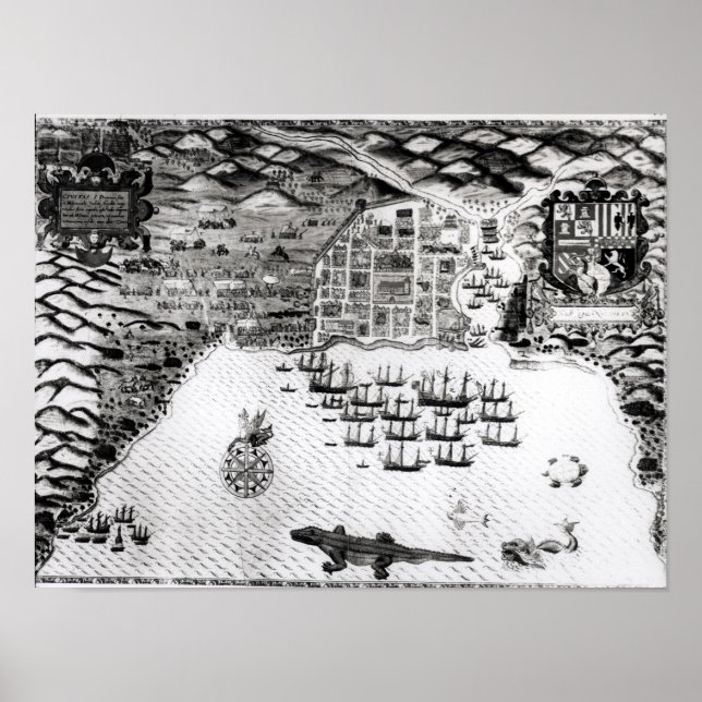 Santiago, Kap Verde, 1589 2 Poster (Vorne)