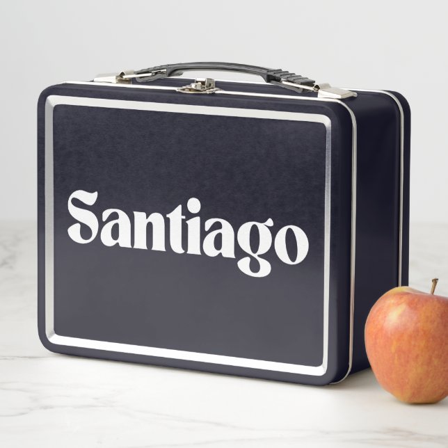 Santiago Name Personalisiert Metall Brotdose (Beispiel)
