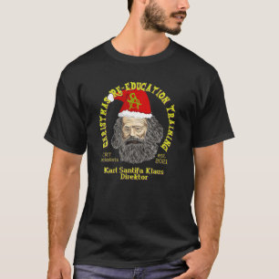 Santifa Claus Santifa Klaus Anti Christmas Marx So T-Shirt