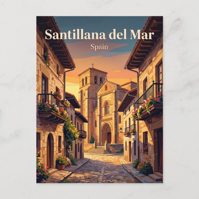 Santillana del Mar Spanien Postkarte (Vorderseite)