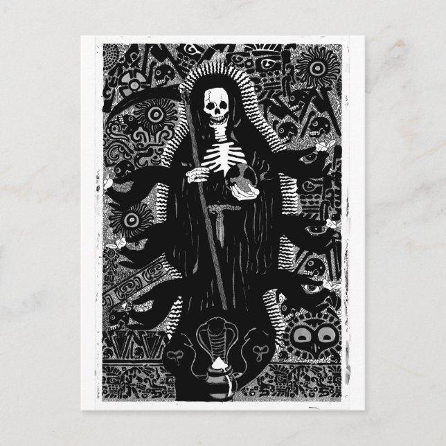 Santisima Muerte Postkarte (Vorderseite)
