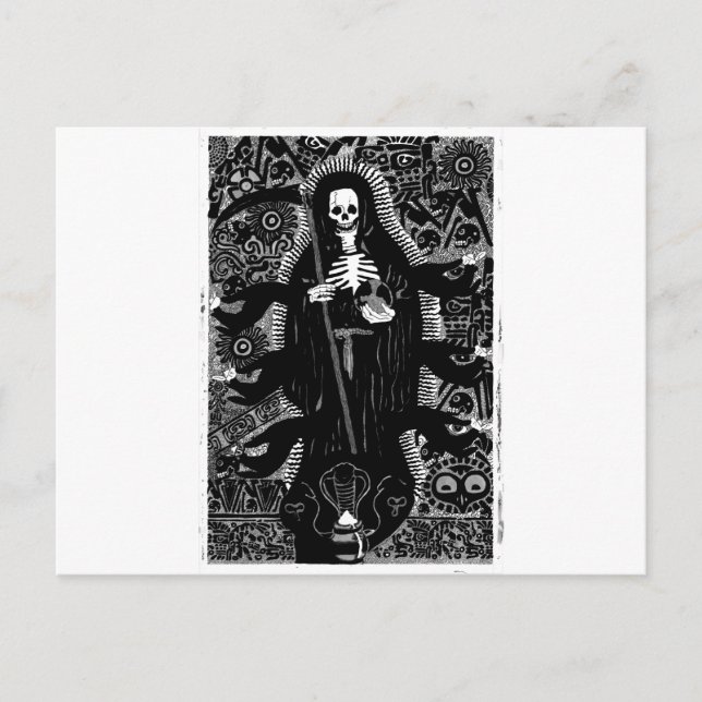 Santisima Muerte Postkarte (Vorderseite)