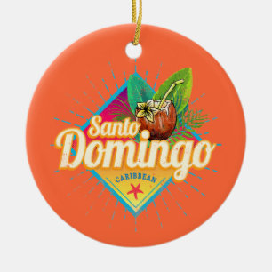 Santo Domingo Caribbean Dominikanische Republik Re Keramik Ornament