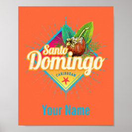 Santo Domingo Caribbean Dominikanische Republik Re Poster