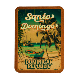 Santo Domingo Dominikanische Republik - Retro Souv Magnet