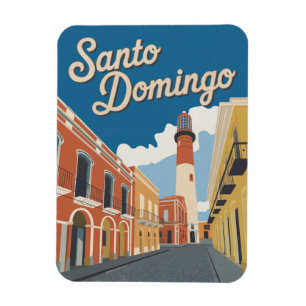 Santo Domingo Dominikanische Republik Vintage Magnet