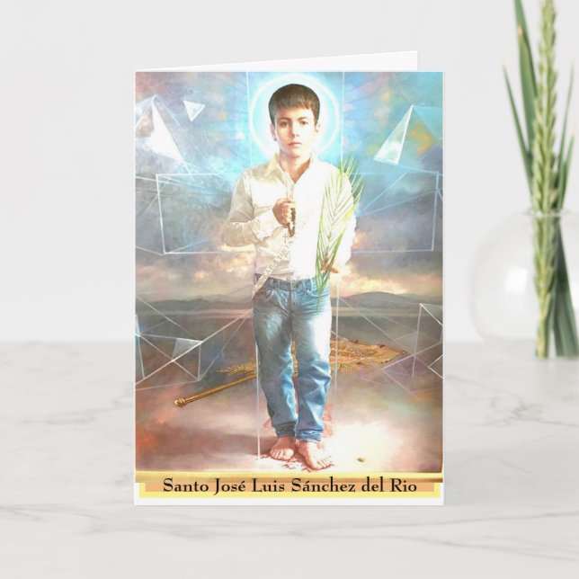 Santo José Luis Sánchez del Rio Card Karte (Vorderseite)