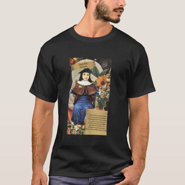 Santo Ni o de Atocha Heiliger Sohn von Atocha T-Shirt (Vorderseite)