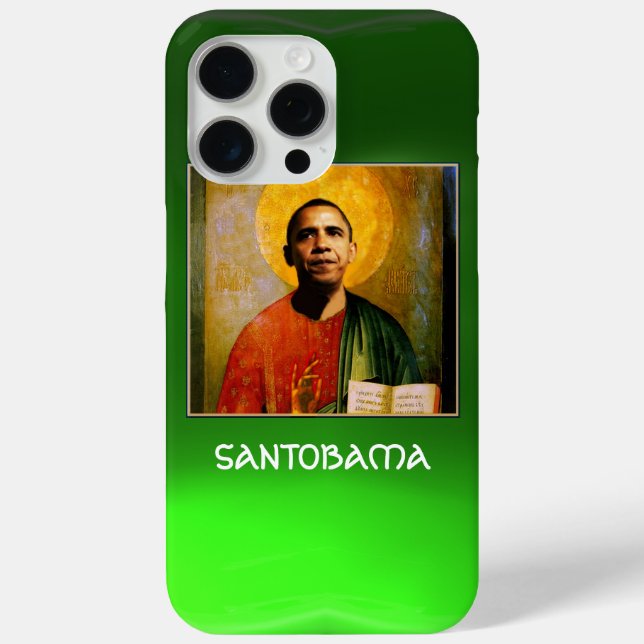 SANTOBAMA grün Case-Mate iPhone Hülle (Rückseite)