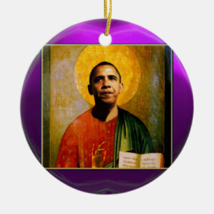 SANTOBAMA Lila Amethyst Keramik Ornament