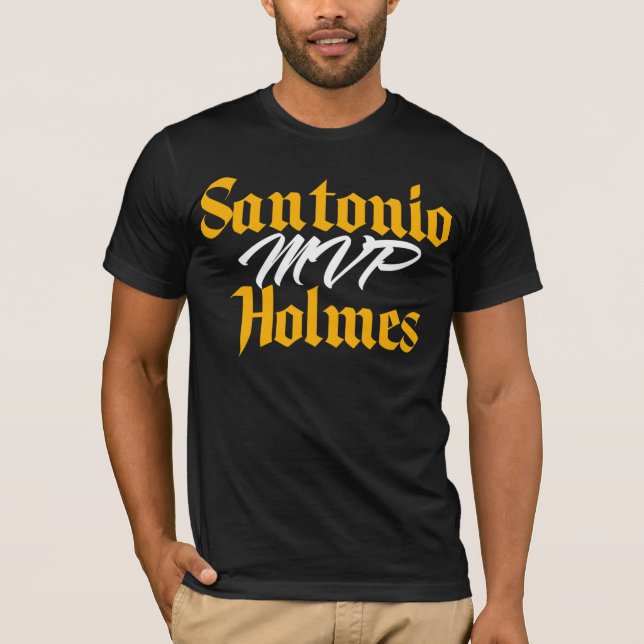 Santonio Holmes begrenztes MVP-Shirt T-Shirt (Vorderseite)