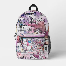 "Santorin". Bedruckter Rucksack