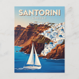 Santorin-Caldera Griechenland Postkarte