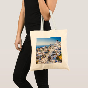 Santorin-eleganter Inselstil mit Atemberaubender A Tragetasche